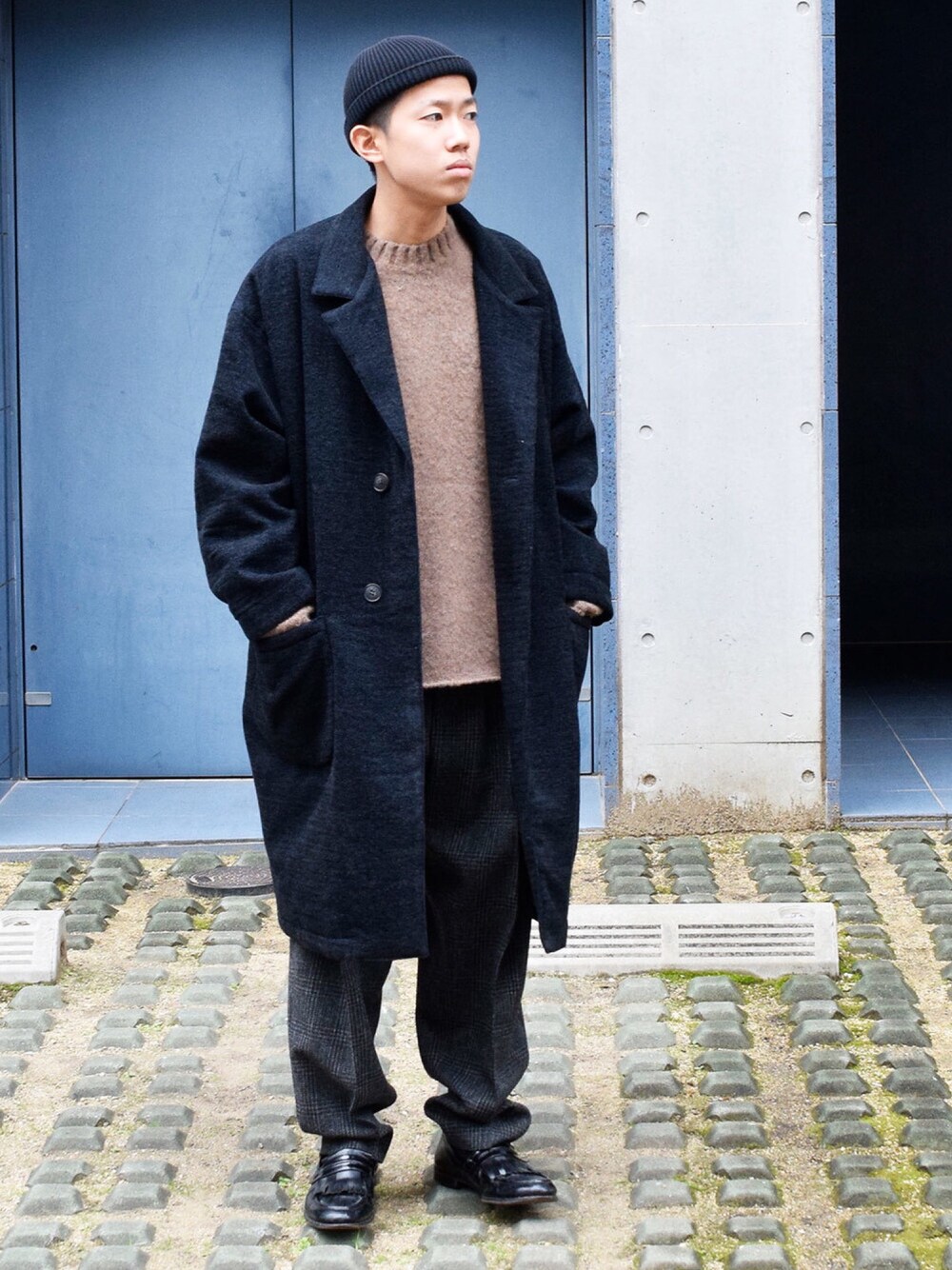 my beautiful landletのチェスターコートを使ったメンズ人気