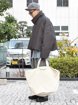 「my beautiful landlet（マイビューティフルランドレット）のアイテム（ジャケット/アウター）」を使った、Wallace & Murronさん（メンズ・165cm）の冬コーディネート