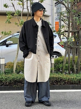 「my beautiful landlet（マイビューティフルランドレット）のアイテム（ジャケット/アウター）」を使った、Wallace & Murronさん（メンズ・165cm）の冬コーディネート