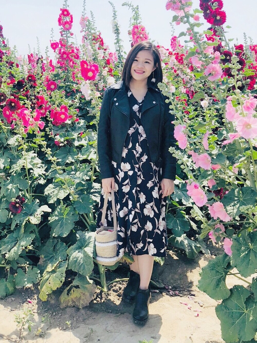 「ootd、妊婦」｜「ZARAのアイテム（ライダースジャケット、ブラック系）」を使った、Ariel.12さん（レディース・160cm）の春コーディネートの1枚目の写真