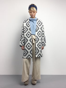 「ANAP（アナップ）のアイテム（その他アウター）」を使った、monchiさん（レディース・165cm）の冬コーディネート
