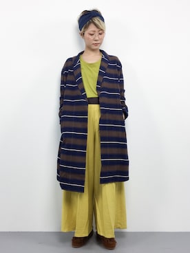 「Denime（ドゥニーム）のアイテム（その他アウター）」を使った、monchiさん（レディース・165cm）の冬コーディネート
