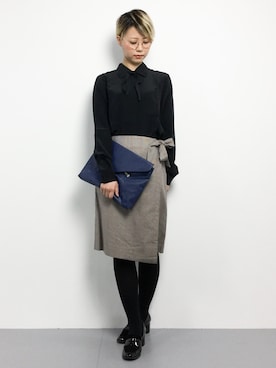 「CLEARIMPRESSION （クリアインプレッション）のアイテム」を使った、monchiさん（レディース・165cm）の冬コーディネート