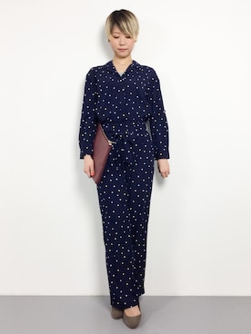 「Chico（チコ）のアイテム（サロペット/オーバーオール）」を使った、monchiさん（レディース・165cm）の春コーディネート