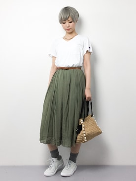 monchiさん（レディース・165cm）の春コーディネート