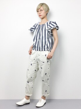 「apres les cours（アプレレクール）のアイテム」を使った、monchiさん（レディース・165cm）の春コーディネート