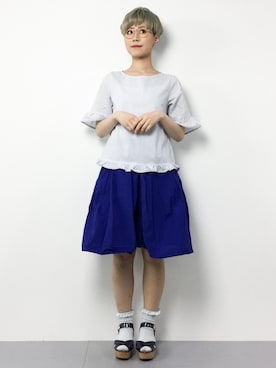 「Te chichi（テチチ）のアイテム」を使った、monchiさん（レディース・165cm）の春コーディネート