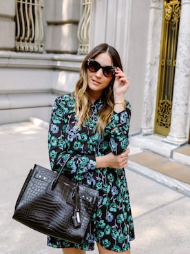 「Saint Laurent」｜「アイテム（ワンピース/ドレス）」を使った、Bethany Marieさん（レディース・170cm）の秋コーディネート