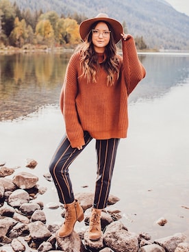 「fall style」｜Bethany Marieさん（レディース・170cm）の秋コーディネート