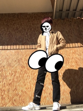 「NOISE MAKER（ノイズメーカー）のアイテム（パンツ）」を使った、ひろくんさん（メンズ・180cm）の秋コーディネート