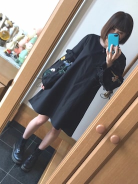 「Daniel Wellington（ダニエルウェリントン）の【Daniel Wellington】レザーバンド３６ＭＭ（アナログ腕時計）」を使った、お嬢さん（レディース・154cm）の冬コーディネート