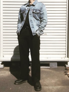 「u170」｜「アイテム（ジャケット/アウター）」を使った、child. さん（メンズ・163cm）の春コーディネート