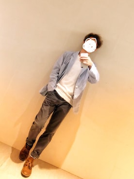 「アイテム（チノパンツ）」を使った、xrainsmileさん（メンズ・170cm・20代）の夏コーディネート