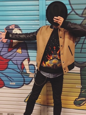 「KILL STAR（キルスター）のアイテム」を使った、きょうすけ【SRW店主】さん（メンズ・168cm）の春コーディネート