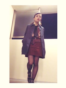 「Sessun（セッスン）のアイテム」を使った、pahcoさん（レディース・153cm）の冬コーディネート