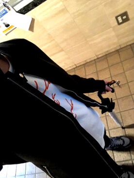 「JOURNAL STANDARD（ジャーナルスタンダード）のNulbarich*JS Tee#（Tシャツ/カットソー、オレンジ系）」を使った、まるさん（メンズ・165cm）の春コーディネート
