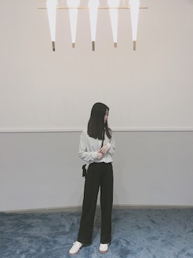 「REMIX（リミックス）のアイテム」を使った、芥末子子さん（レディース・163cm）の春コーディネート