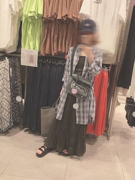 「classicalelf（クラシカルエルフ）のアイテム（サンダル）」を使った、MATSUさん（レディース・153cm）の夏コーディネート