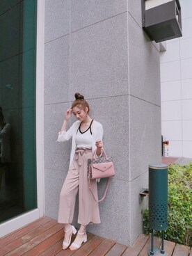 「撞色」｜rebeccabonbon1101さん（レディース・164cm）の春コーディネート