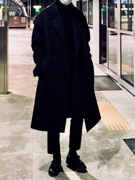 スラックスを使った 冬 の人気ファッションコーディネート 地域 韓国 Wear