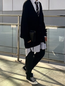 「soe（ソーイ）のアイテム（シャツ/ブラウス）」を使った、시현さん（メンズ・174cm）の秋コーディネート