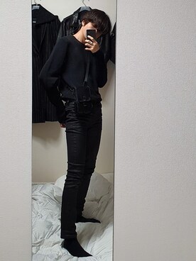 オールブラック のメンズ人気ファッションコーディネート 地域 韓国 季節 3月 5月 Wear