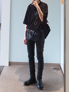 オールブラック のメンズ人気ファッションコーディネート 地域 韓国 Wear