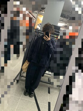 「URU（ウル）のアイテム（ジャケット/アウター、ブルー系）」を使った、takuさん（メンズ・164cm）の秋コーディネート