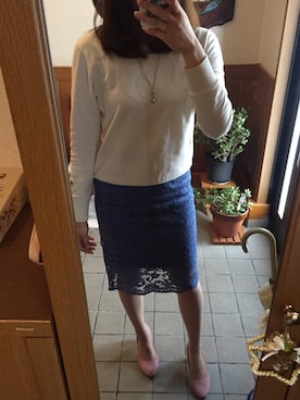 「ショッピング」｜「アイテム（パンプス）」を使った、mamiさん（レディース・162cm）の春コーディネート
