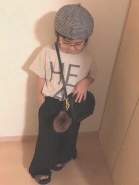 「Simplicite（サンプリシテ）のアイテム」を使った、riccopimさん（キッズ・110cm）の夏コーディネート