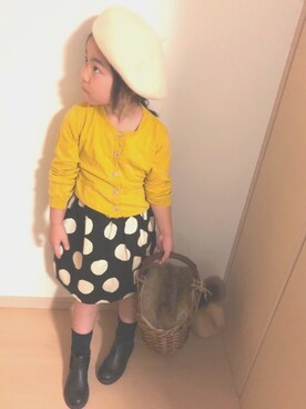 「Simplicite（サンプリシテ）のアイテム」を使った、riccopimさん（キッズ・110cm）の秋コーディネート