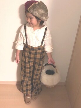 「PAGEBOY（ページボーイ）のアイテム」を使った、riccopimさん（キッズ・110cm）の秋コーディネート