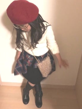 「DRESKIP（ドレスキップ）のアイテム」を使った、riccopimさん（キッズ・110cm）の秋コーディネート