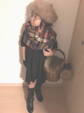 「Simplicite（サンプリシテ）のアイテム」を使った、riccopimさん（キッズ・110cm）の秋コーディネート