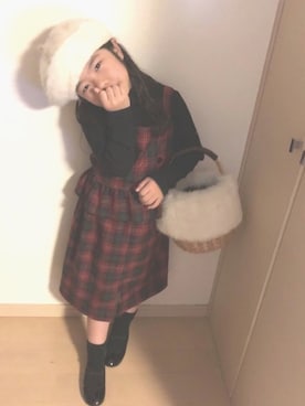 「PAGEBOY（ページボーイ）のアイテム」を使った、riccopimさん（キッズ・110cm）の秋コーディネート
