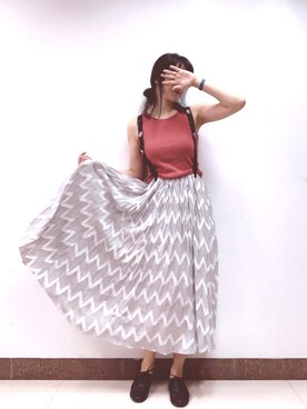 「通勤穿搭」｜「アイテム（タンクトップ）」を使った、fiva12さん（レディース・171cm）の秋コーディネート