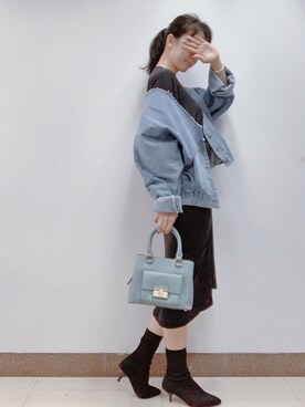 「通勤穿搭」｜「アイテム（トートバッグ）」を使った、fiva12さん（レディース・171cm）の秋コーディネート