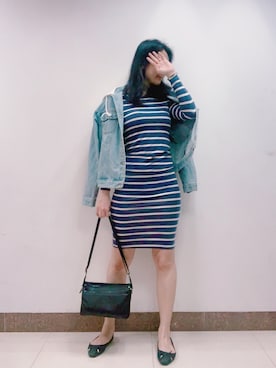 「H&M（エイチ・アンド・エム）のアイテム（チュニック）」を使った、fiva12さん（レディース・171cm）の冬コーディネート