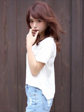 「CeLL（セル）のアイテム（トップス）」を使った、ericaさん（レディース・156cm）の夏コーディネート