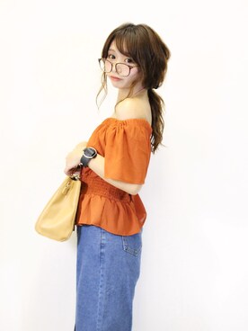 「CeLL（セル）のアイテム（トップス）」を使った、ericaさん（レディース・156cm）の夏コーディネート