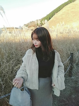 「曽爾高原」｜ericaさん（レディース・156cm）の冬コーディネート