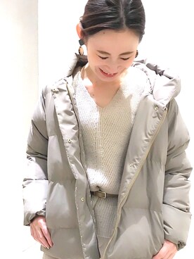 「LEPSIM（レプシィム）のアイテム（イヤリング）」を使った、maiさん（レディース・153cm）の秋コーディネート
