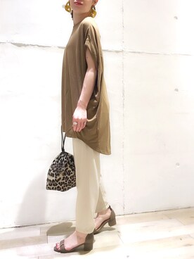 「BAYFLOW（ベイフロー）のアイテム（アクセサリー）」を使った、maiさん（レディース・153cm）の夏コーディネート