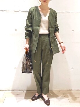 「レプシィム(LEPSIM)」｜「アイテム（ブルゾン）」を使った、maiさん（レディース・153cm）の春コーディネート
