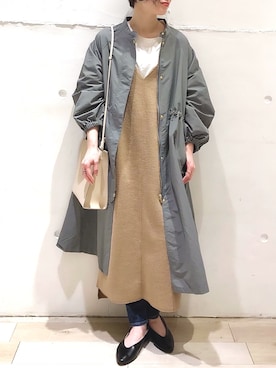 「レプシィム(LEPSIM)」｜「アイテム（その他アウター）」を使った、maiさん（レディース・153cm）の冬コーディネート