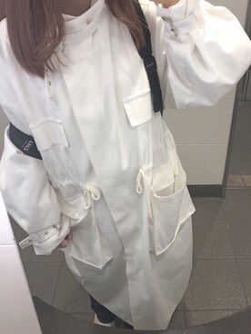 「DHOLIC（ディーホリック）のアイテム（その他アウター）」を使った、くまたろうさん（レディース・158cm）の春コーディネート