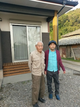 「Ruben（ルーベン）のアイテム（キャスケット）」を使った、さとし🐨相互さん（メンズ・159cm）の春コーディネート