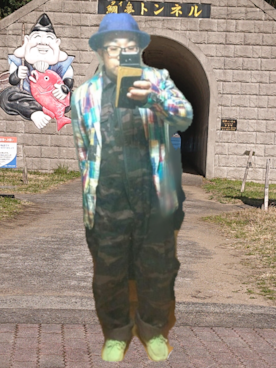 「アイテム（モカシン/デッキシューズ、グリーン系）」を使った、さとし🐨相互さん（メンズ・159cm）の春コーディネート