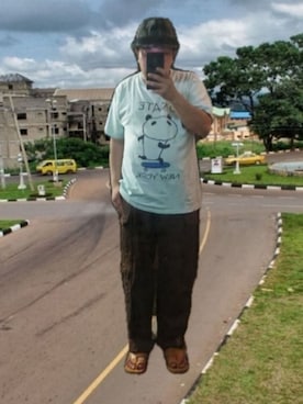 「SWAGGER（スワッガー）のアイテム（チノパンツ）」を使った、さとし🐨相互さん（メンズ・159cm）の夏コーディネート