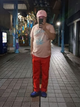 「しまむら（シマムラ）のアイテム（キャップ）」を使った、さとし🐨相互さん（メンズ・159cm）の夏コーディネート